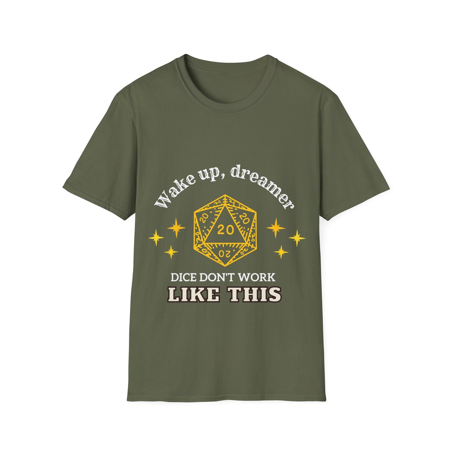 "Wake Up, Dreamer" D20 Critical Success T-Shirt | Funny Gaming Apparel