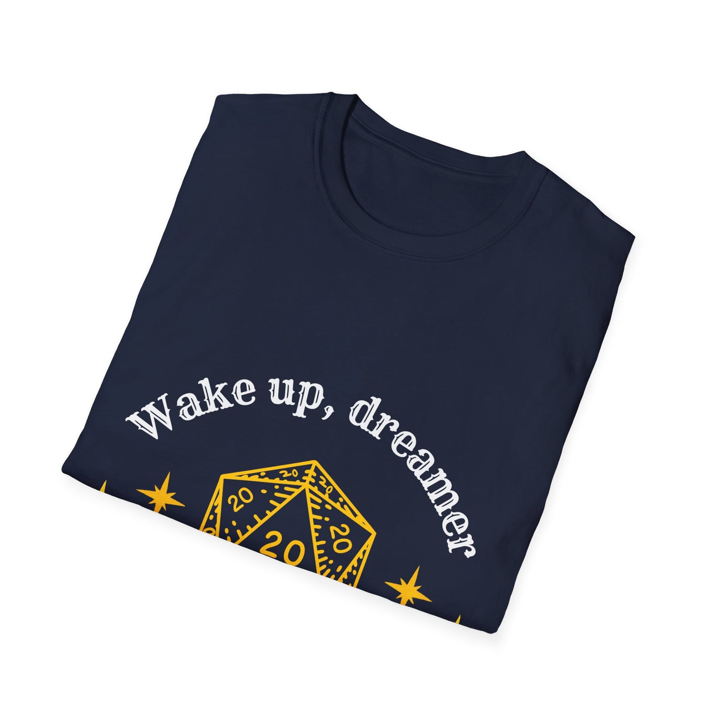 "Wake Up, Dreamer" D20 Critical Success T-Shirt | Funny Gaming Apparel