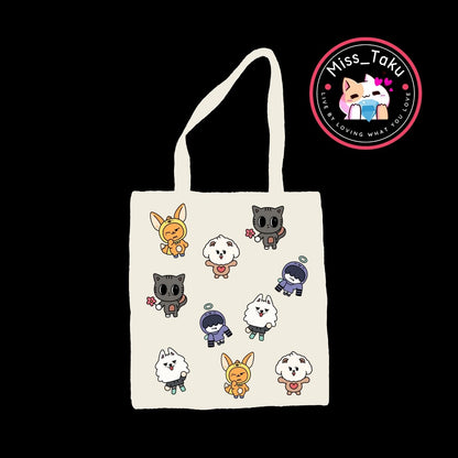 Aesthetic Japanese, Anime, K-pop & BL Tote Bag Art Collection