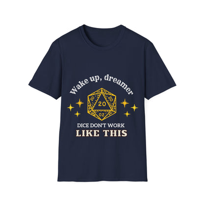 "Wake Up, Dreamer" D20 Critical Success T-Shirt | Funny Gaming Apparel