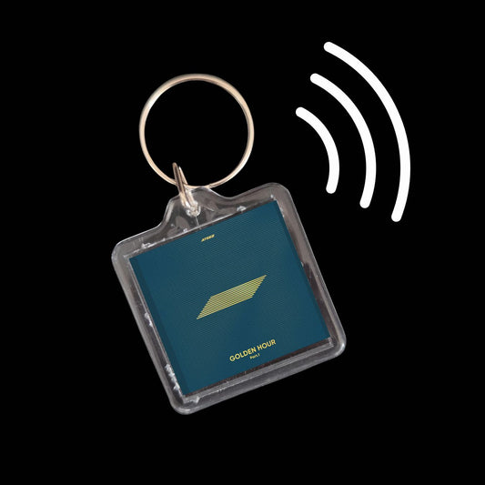 Ateez Inspired Smart Keyrings Discography for Atiny