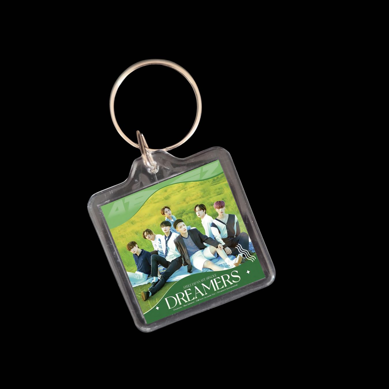 Ateez Inspired Smart Keyrings Discography for Atiny