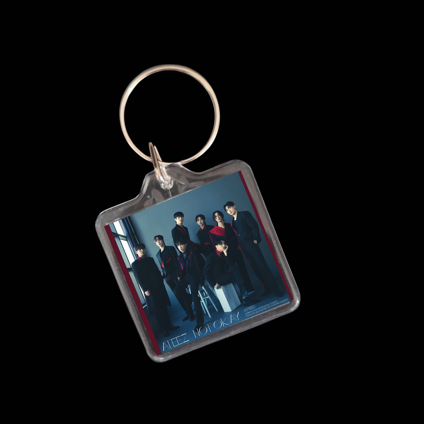 Ateez Inspired Smart Keyrings Discography for Atiny