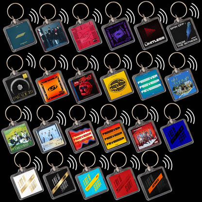 Ateez Inspired Smart Keyrings Discography for Atiny