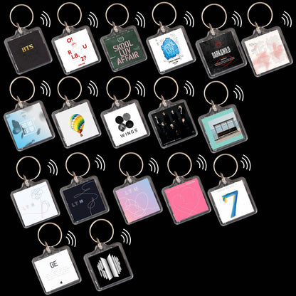 BTS Inspired Smart Keyrings Discography for Army